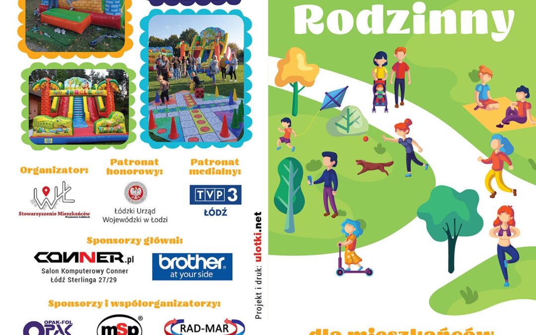 Piknik rodzinny dla mieszkańców Wzniesień Łódzkich z okazji Dnia Dziecka