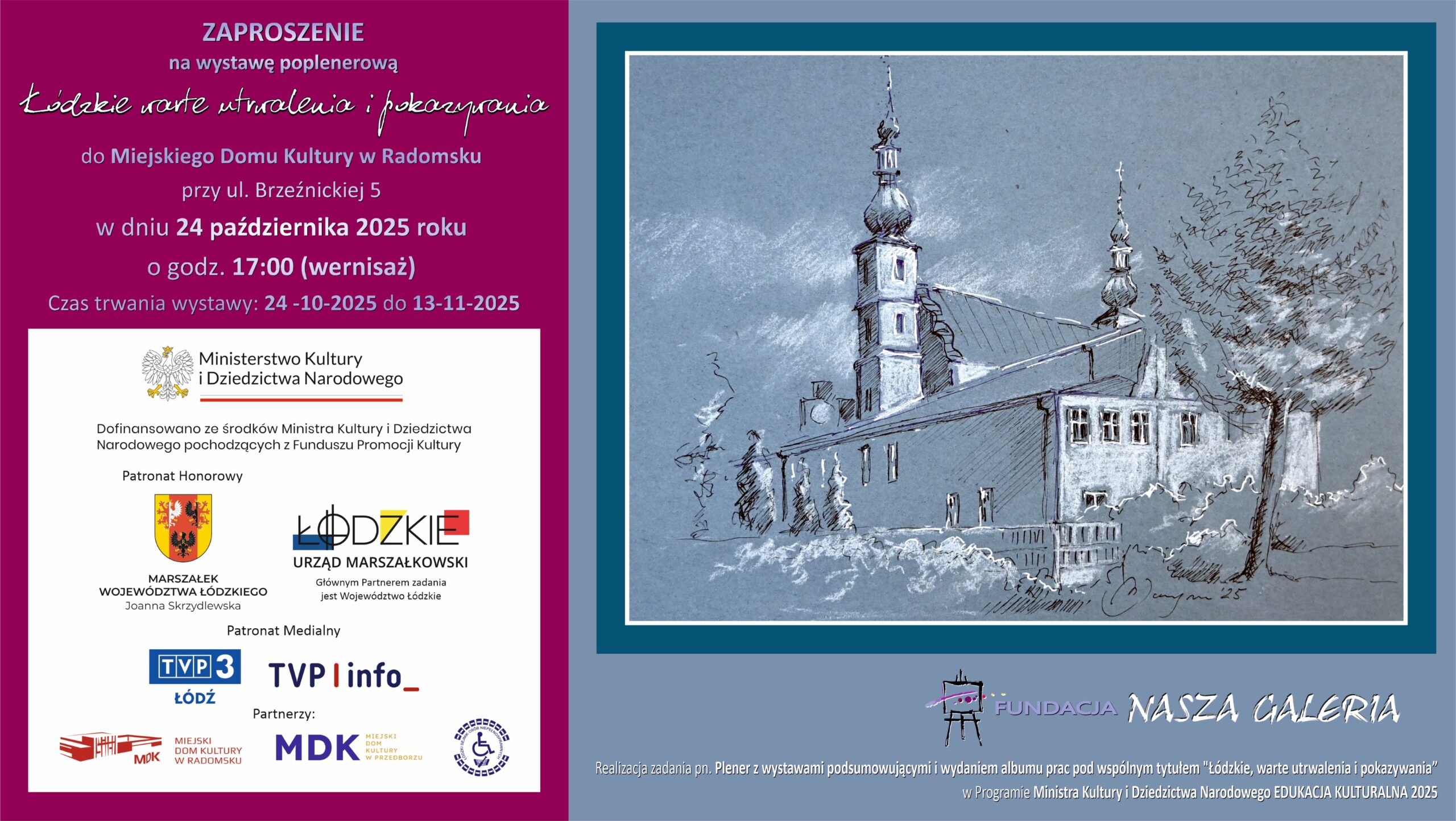 Zaproszenie na wernisaż – plakat