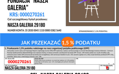 Tak niewiele, a tak dużo dla nas znaczy, podaruj 1,5% Siebie.