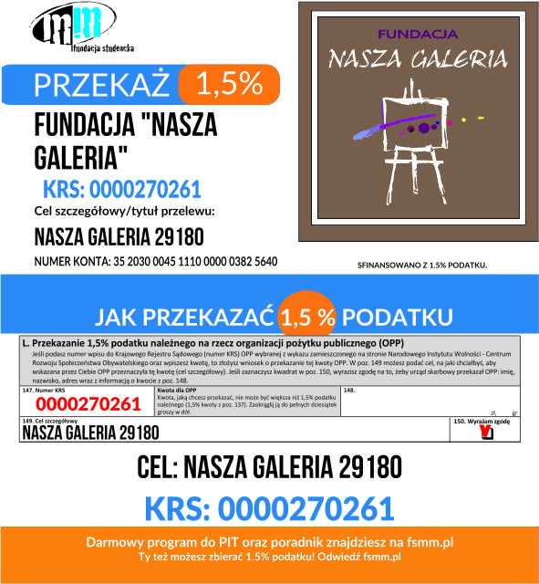 Tak niewiele, a tak dużo dla nas znaczy, podaruj 1,5% Siebie.