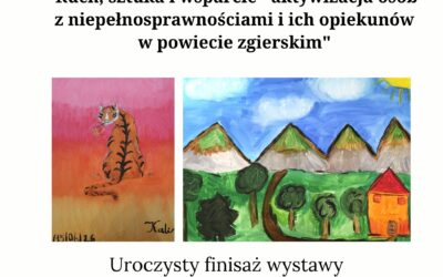 Wystawa prac uczestników warsztatów plastycznych i fotografii smartfonowej w Zgierzu